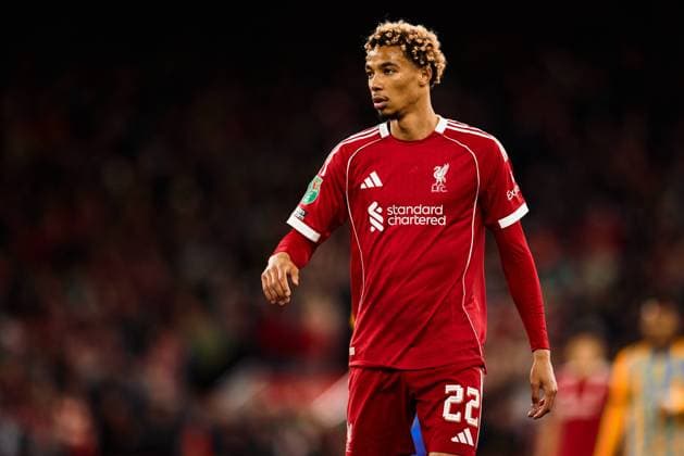 LIVERPOOL, ENGLAND - SEPTEMBER 23: Hugo Ekitike of Liverpool during a EFL Carabao Cup 2025 26 match between Liverpool and Southampton at Anfield on September 23, 2025 in Liverpool, England. (Photo by Koby Abbott Sports Press Photo)  Copyright: xKobyxAbbottx Sportspressphoto_SPR30973