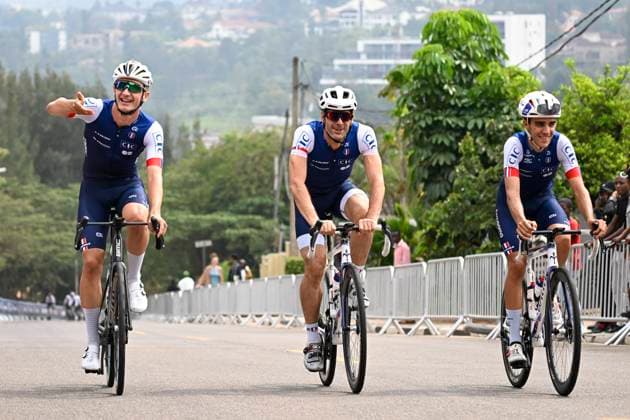 UCI 2025 Road World Championship, WM, Weltmeisterschaft Kigali 28 09 2025 KIGALI, RWANDA - SEPTEMBER 28 : pictured during a training ride prior to the Men Elite cycling road race of the UCI Road World Championships 2025 92nd edition an UCI World Championships cycling race of 267.5 km with start in Kigali and finish in Kigali on September 28, 2025 in Kigali, Rwanda, 28 09 2025 Kigali Rwanda  Copyright: xJanxDexMeuleneirx