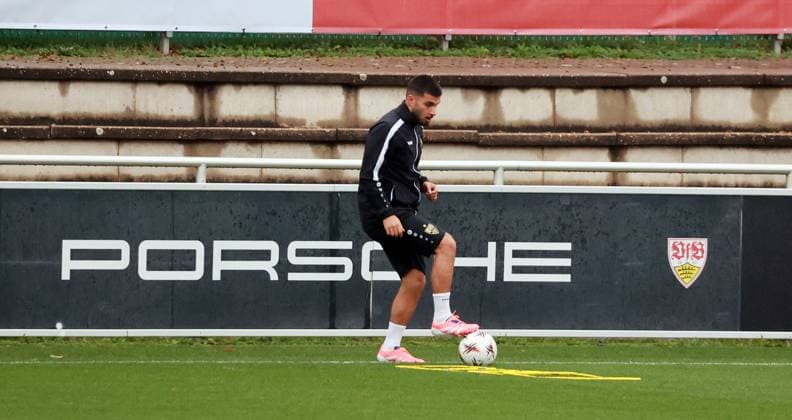 20 09 25 VfB Stuttgart Training Germany, Stuttgart, 24 09 2025, Football, Bundesliga, VfB Stuttgart Training Deniz Undav