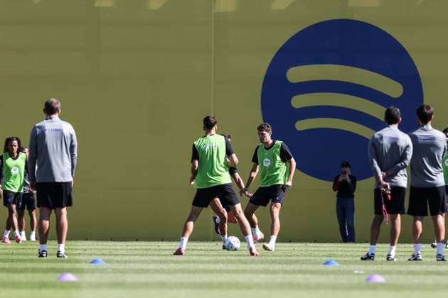September 24, 2025, Sant Joan Despi, Barcelona, SPAIN: Andreas Christensen during the training day of FC Barcelona, Barca ahead the Spanish League, La Liga EA Sports, football match against Real Oviedo at Ciudad Esportiva Joan Gamper on September 24, 2025 in Sant Joan Despi, Barcelona, Spain. Sant Joan Despi SPAIN - ZUMAa181 20250924_zaa_a181_013 Copyright: xJavierxBorregox