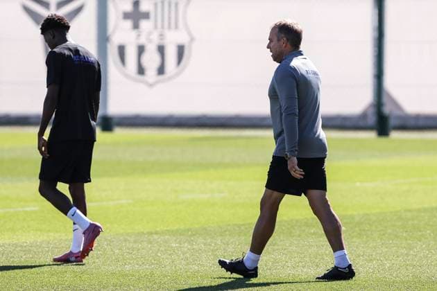 Football, Spain, FC Barcelona Training