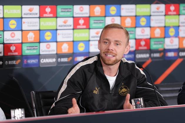 SOCCER - UEFA EL, RBS vs Porto SALZBURG,AUSTRIA,24.SEP.25 - SOCCER - UEFA Europa League, Red Bull Salzburg vs FC Porto, preview, press conference, PK, Pressekonferenz RBS. Image shows Alexander Schlager (RBS).  GEPAxpictures xMathiasxMandl