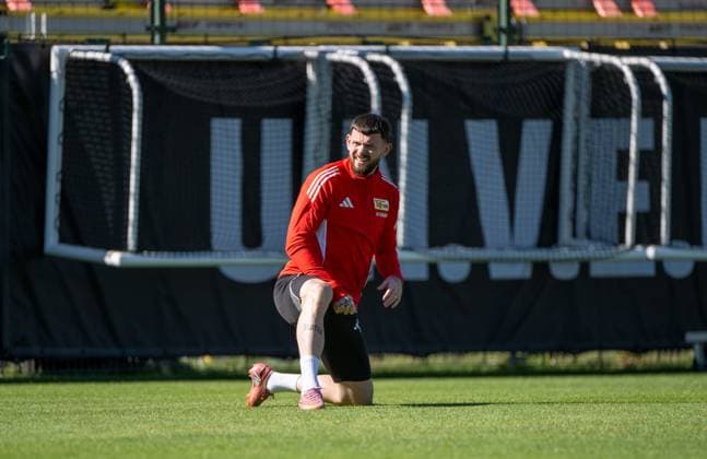 Soccer, Men, Season 2025 2026, 1 Bundesliga, 1 FC Union Berlin, Training, Oliver Burke 1 FC Union Berlin , 24 09 2025, Copyright: xMatthiasxKochx