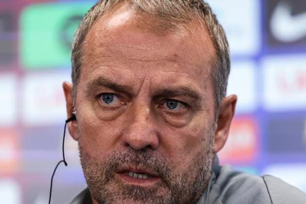 September 24, 2025, Sant Joan Despi, Barcelona, SPAIN: Hansi Flick, head coach of FC Barcelona, Barca attends his press conference, PK, Pressekonferenz during the training day of FC Barcelona ahead the Spanish League, La Liga EA Sports, football match against Real Oviedo at Ciudad Esportiva Joan Gamper on September 24, 2025 in Sant Joan Despi, Barcelona, Spain. Sant Joan Despi SPAIN - ZUMAa181 20250924_zaa_a181_025 Copyright: xJavierxBorregox