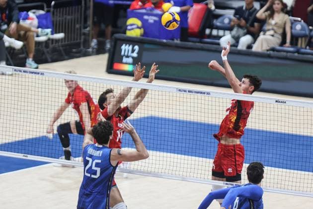 2025.09.24 Pasay City Manila siatkowka mezczyn Mistrzostwa Swiata FIVB 2025 Wlochy - Belgia N z FIVB Men s World Championship, WM, Weltmeisterschaft 2025 Italy - Belgium quarter finals cwiercfinal Foto Szymon Gorski PressFocus 2025.09.24 Pasay City Manila volleyball men FIVB Men s World Championship 2025 ITALY v BELGIUM FIVB Men s World Championship 2025 Italy - Belgium quarter finals Credit: Szymon Gorski PressFocus NEWSPIX.PL --- newspix.pl 