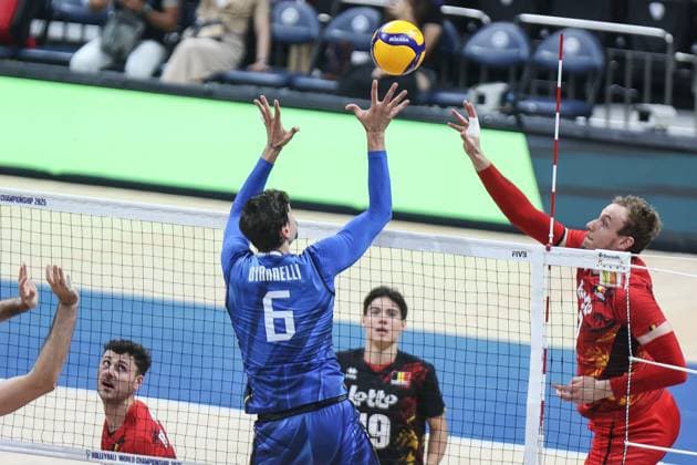 2025.09.24 Pasay City Manila siatkowka mezczyn Mistrzostwa Swiata FIVB 2025 Wlochy - Belgia N z FIVB Men s World Championship, WM, Weltmeisterschaft 2025 Italy - Belgium quarter finals cwiercfinal Foto Szymon Gorski PressFocus 2025.09.24 Pasay City Manila volleyball men FIVB Men s World Championship 2025 ITALY v BELGIUM FIVB Men s World Championship 2025 Italy - Belgium quarter finals Credit: Szymon Gorski PressFocus NEWSPIX.PL --- newspix.pl 