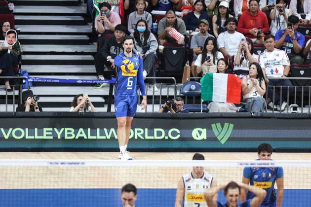 2025.09.24 Pasay City Manila siatkowka mezczyn Mistrzostwa Swiata FIVB 2025 Wlochy - Belgia N z Simone Giannelli Foto Szymon Gorski PressFocus 2025.09.24 Pasay City Manila volleyball men FIVB Men s World Championship, WM, Weltmeisterschaft 2025 ITALY v BELGIUM FIVB Men s World Championship 2025 Italy - Belgium quarter finals Credit: Szymon Gorski PressFocus NEWSPIX.PL --- newspix.pl 