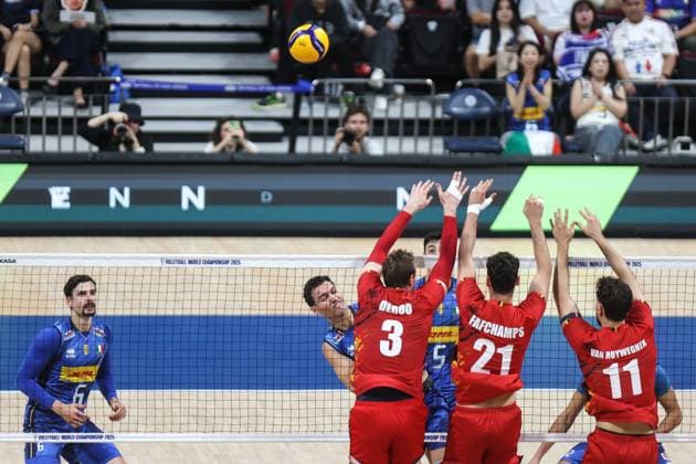 2025.09.24 Pasay City Manila siatkowka mezczyn Mistrzostwa Swiata FIVB 2025 Wlochy - Belgia N z FIVB Men s World Championship, WM, Weltmeisterschaft 2025 Italy - Belgium quarter finals cwiercfinal Foto Szymon Gorski PressFocus 2025.09.24 Pasay City Manila volleyball men FIVB Men s World Championship 2025 ITALY v BELGIUM FIVB Men s World Championship 2025 Italy - Belgium quarter finals Credit: Szymon Gorski PressFocus NEWSPIX.PL --- newspix.pl 