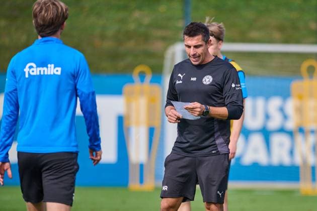 24 09 2025, Football, Men, 2 BL, Season 2025 2026, Training Holstein Kiel Coach Marcel Rapp Kiel, Projensdorf Projensdorf, Training ground, Kuns Schleswig Holstein Germany