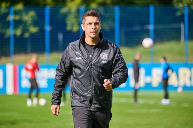 24 09 2025, Football, Men, 2 BL, Season 2025 2026, Training Holstein Kiel Coach Marcel Rapp Kiel, Projensdorf Projensdorf, Training ground, Kuns Schleswig Holstein Germany