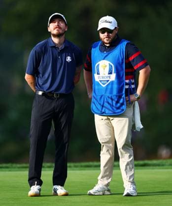 Brooklyn Peltz Beckham of Team Europe during the Celebrity All-Star match. 2025 Ryder Cup, Celebrity Match, Golf, Bethpage Black Golf Course, New York, USA - 24 Sep 2025New York Bethpage Black Golf Course New York (NY) United States of America EDITORIAL USE ONLY No use with unauthorised audio, video, data, fixture lists, club league logos or live services. Online in-match use limited to 120 images, no video emulation. No use in betting, games or single club league player publications. Copyright: xJamesxMarsh Shutterstockx 15500192aq