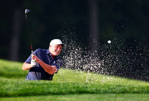 Toni Kukoc of Team Europe during the Celebrity All-Star match. 2025 Ryder Cup, Celebrity Match, Golf, Bethpage Black Golf Course, New York, USA - 24 Sep 2025New York Bethpage Black Golf Course New York (NY) United States of America EDITORIAL USE ONLY No use with unauthorised audio, video, data, fixture lists, club league logos or live services. Online in-match use limited to 120 images, no video emulation. No use in betting, games or single club league player publications. Copyright: xJamesxMarsh Shutterstockx 15500192v