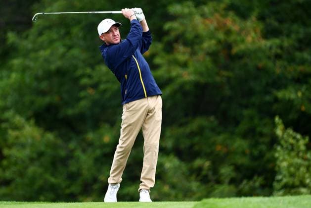 Tom Felton of Team Europe during the Celebrity All-Star match. 2025 Ryder Cup, Celebrity Match, Golf, Bethpage Black Golf Course, New York, USA - 24 Sep 2025New York Bethpage Black Golf Course New York (NY) United States of America EDITORIAL USE ONLY No use with unauthorised audio, video, data, fixture lists, club league logos or live services. Online in-match use limited to 120 images, no video emulation. No use in betting, games or single club league player publications.  Copyright: xJamesxMarsh Shutterstockx 15500192br