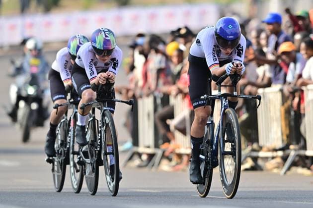 KOCH Franziska, CZAPLA Justyna, NIEDERMAIER Antonia, Germany, Germany Mixed Team Relay Road World Championships 2025 Rwanda KOCH Franziska, CZAPLA Justyna, NIEDERMAIER Antonia, Germany, Germany Mixed Team Relay Mixed Relay TTT Road World Cycling Championships 2025 Road World Championships 2025 UCI Cycling World Championships 41.8 km Kigali, Rwanda, World Championships WE ITT WC 24 09 2025