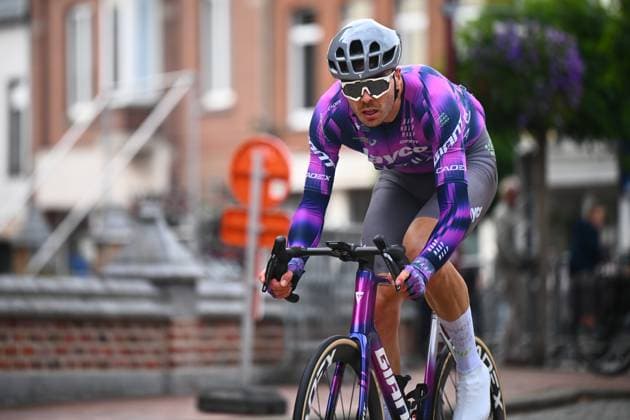 Omloop van Het Houtland 2025 Cycling Race LICHTERVELDE, BELGIUM - SEPTEMBER 24 : Team Jayco Alula rider during the 78th edition of Omloop van Het Houtland an UCI Class 1.1 one day cycling road race for Men Elite of 198,7 km with start in Eernegem and finish in Lichtervelde on September 24, 2025 in Lichtervelde, Belgium, 24 09 2025 Lichtervelde Belgium  Copyright: xGvgx