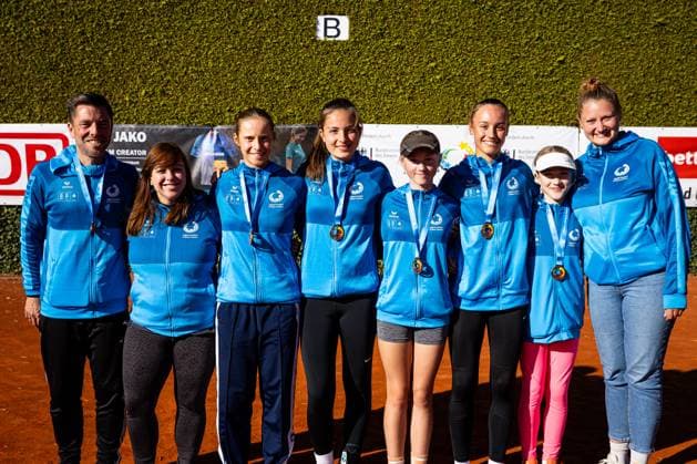 3 Place North Rhine-Westphalia Hildegardis School Hagen, Youth trains for Olympia Fall Final Tennis 2025, Berlin, TC 1899 Blau Weiss Berlin e V , 24 09 2025, Copyright: xClaudioxGärtnerx