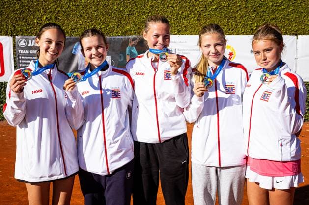 2 Place Hessen Altkönigschule Kronberg, Youth trains for Olympia Fall Finals Tennis 2025, Berlin, TC 1899 Blau Weiss Berlin e V , 24 09 2025, Copyright: xClaudioxGärtnerx