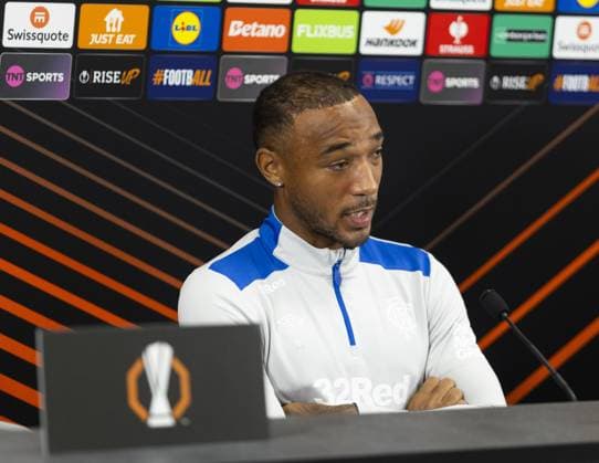 Derek Cornelius of Rangers during today s press conference, PK, Pressekonferenz to preview the UEFA Europa League match versus Genk. Rangers Press Conference - The Rangers Training Centre, Glasgow, Lanarkshire, Scotland, UK - 24 Sep 2025Glasgow The Rangers Training Centre Lanarkshire, Scotland United Kingdom EDITORIAL USE ONLY  Copyright: xRangersxFC Shutterstockx 15502455b