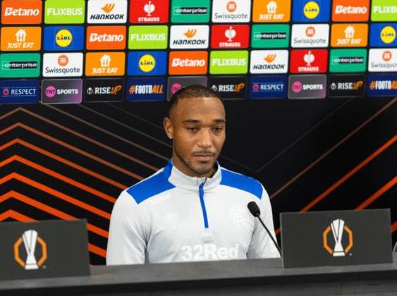 Derek Cornelius of Rangers during today s press conference, PK, Pressekonferenz to preview the UEFA Europa League match versus Genk. Rangers Press Conference - The Rangers Training Centre, Glasgow, Lanarkshire, Scotland, UK - 24 Sep 2025Glasgow The Rangers Training Centre Lanarkshire, Scotland United Kingdom EDITORIAL USE ONLY  Copyright: xRangersxFC Shutterstockx 15502455c