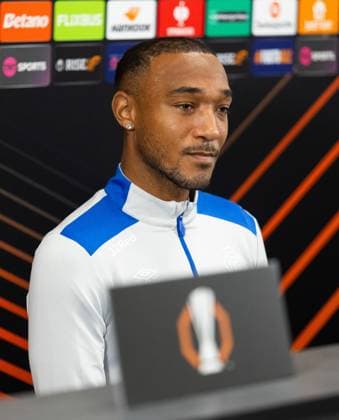 Derek Cornelius of Rangers during today s press conference, PK, Pressekonferenz to preview the UEFA Europa League match versus Genk. Rangers Press Conference - The Rangers Training Centre, Glasgow, Lanarkshire, Scotland, UK - 24 Sep 2025Glasgow The Rangers Training Centre Lanarkshire, Scotland United Kingdom EDITORIAL USE ONLY  Copyright: xRangersxFC Shutterstockx 15502455f