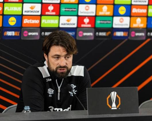 Rangers Head Coach Russell Martin during today s press conference, PK, Pressekonferenz to preview the UEFA Europa League match versus Genk. Rangers Press Conference - The Rangers Training Centre, Glasgow, Lanarkshire, Scotland, UK - 24 Sep 2025Glasgow The Rangers Training Centre Lanarkshire, Scotland United Kingdom EDITORIAL USE ONLY  Copyright: xRangersxFC Shutterstockx 15502455p