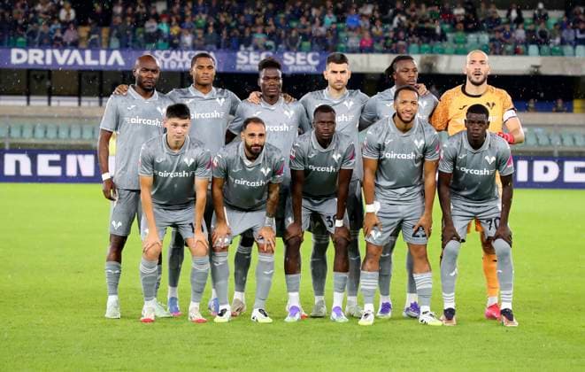 Formazione del venezia during the Frecciarossa Italian Cup 2025 2026 soccer match between Hellas Verona and Venezia at Stadio Marcantonio Bentegodi in Verona , North Italy , Wednesday ,September 24, 2025. - Soccer  Copyright: xPaolaxGarbuio Lapressex