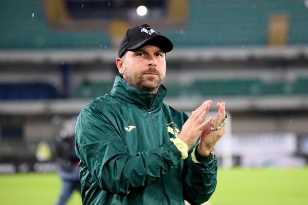 Verona™s head coach Paolo Zanetti during the Frecciarossa Italian Cup 2025 2026 soccer match between Hellas Verona and Venezia at Stadio Marcantonio Bentegodi in Verona , North Italy , Wednesday ,September 24, 2025. - Soccer  Copyright: xPaolaxGarbuio Lapressex