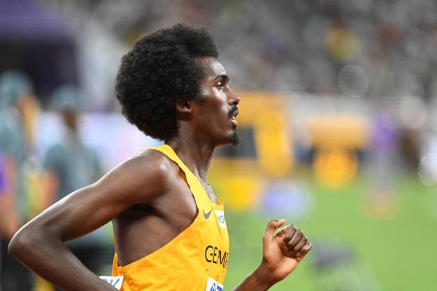 Athletics, Mohamed Abdilaahi sets new German record over 3000 metres - Stock photos