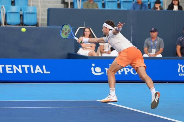 Casper Ruud and Jordan Thompson pair on action during the Men s doubles 1st round at Japan open tennis tournament ATP500 2025 at Ariake Tennis stadium in Tokyo, Japan on September 24, 2025  Copyright: xRanjithxKumar IPAxSportx xipa-agency.netx xx IPA_65687691 IPA_Agency_IPA65687691