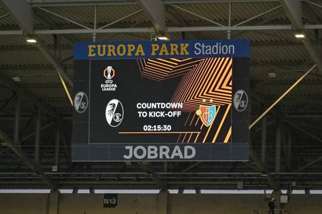 Pre-match display GER, SC Freiburg FC Basel, Football, Europa League, Matchday 1, Season 2025 2026, 24 09 2025 GER, SC Freiburg FC Basel, Football, Europa League, Matchday 1, Season 2025 2026, 24 09 2025 Freiburg Copyright: xEibner-Pressefoto ThomasxHessx EP_THS