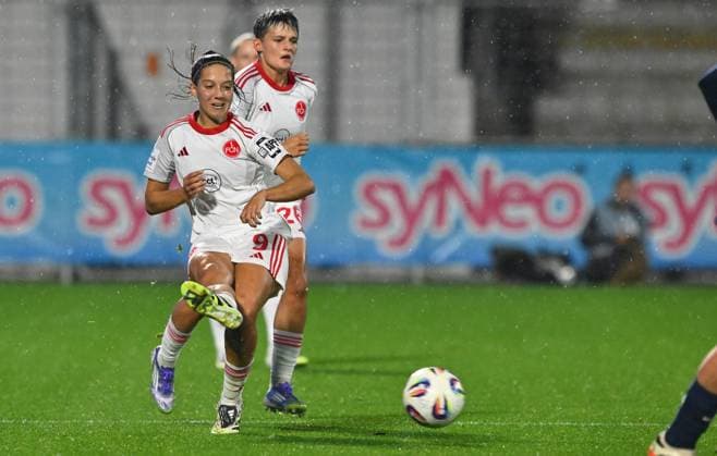 24 09 2025 Soccer Season 2025 2026 1 Google Pixel Women Bundesliga 04 Matchday TSG Hoffenheim 1 FC Nürnberg FCN Club Clubfrauen Sportfoto Zink xwoxzix Laura Miller 9, 1 FC Nürnberg FCN