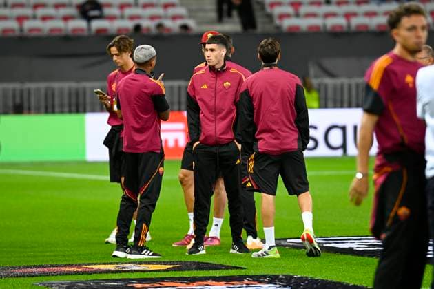 FOOTBALL : OGC Nice VS AS Roma - UEFA Europa League - 24 09 2025 UEFA Europa League match between OGC Nice and AS Roma on September 24, 2025 at the Allianz Riviera Stadium in Nice. NiceFrance  Copyright: xWilliamxCannarellax