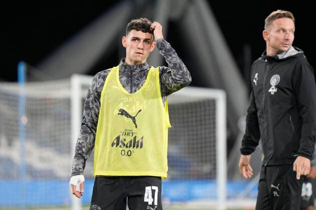 Huddersfield Town v Burton Albion, Huddersfield, UK - 20 Sep 2025 Phil Foden of Manchester City during the Sky Bet League 1 Match between Huddersfield Town and Burton Albion at Accu Stadium on 20 September. Huddersfield Accu Stadium Yorkshire GBR Copyright: xHarryxCornish PPAUKx PPA-217569