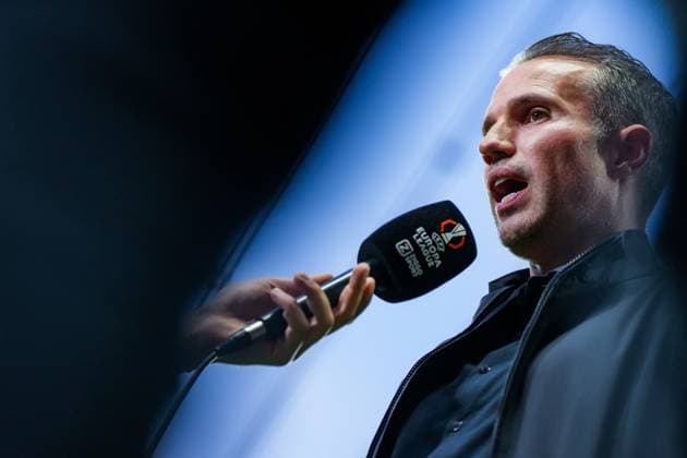 UEFA Europa League: S.C. Braga v Feyenoord Braga - Head Coach Robin van Persie of Feyenoord during the first match of the UEFA Europa League 2025 2026. The match is set between S.C. Braga and Feyenoord at Estadio Municipal de Braga on 24 September 2025 in Braga, Portugal. Copyright: xYannickxVerhoevenx