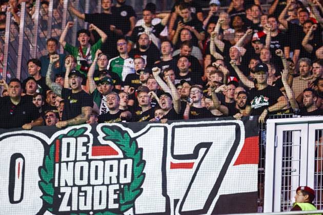 BRAGA , 24-09-2025 , Stadium municipal de Braga , season 2025 2026 , Europa League football , Braga FC - Feyenoord , picture shows fans of Feyenoord Rotterdam Braga - Feyenoord  x31177768x Copyright: