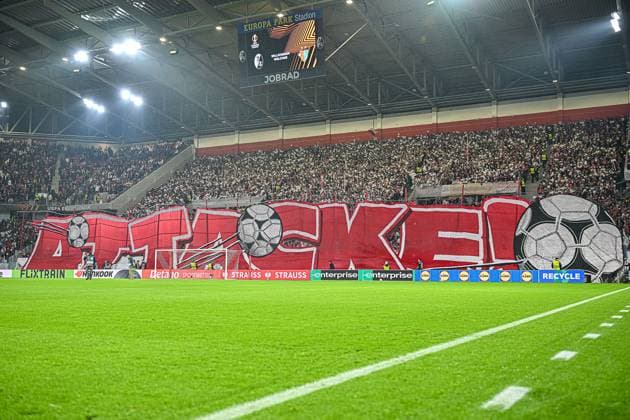 Choreo of the SC Fans GER, SC Freiburg FC Basel, Football, Europa League, 1 Matchday, Season 2025 2026, 24 09 2025 GER, SC Freiburg FC Basel, Football, Europa League, 1 Matchday, Season 2025 2026, 24 09 2025 Freiburg Copyright: xEibner-Pressefoto ThomasxHessx EP_THS
