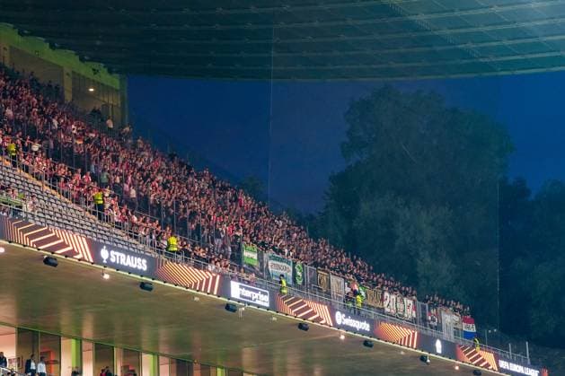 UEFA Europa League: S.C. Braga v Feyenoord Braga - uitvak during the first match of the UEFA Europa League 2025 2026. The match is set between S.C. Braga and Feyenoord at Estadio Municipal de Braga on 24 September 2025 in Braga, Portugal. Copyright: xTomxBodex