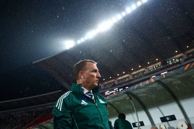 Brendan Rodgers of Celtic Crvena zvezda v Celtic, UEFA Europa League, Football, Rajko Mitic Stadium, Belgrade, Serbia - 24 Sep 2025Belgrade Rajko Mitic Stadium Serbia EDITORIAL USE ONLY No use with unauthorised audio, video, data, fixture lists, club league logos or live services. Online in-match use limited to 120 images, no video emulation. No use in betting, games or single club league player publications. Copyright: xNikolaxKrstic Shutterstockx 15498417am