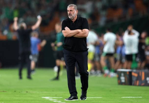 Nottingham Forest manager, Ange Postecoglou Real Betis v Nottingham Forest, UEFA Europa League, Football, Villamarin Stadium, Seville, Spain - 24 Sep 2025Seville Villamarin Stadium Spain EDITORIAL USE ONLY No use with unauthorised audio, video, data, fixture lists, club league logos or live services. Online in-match use limited to 120 images, no video emulation. No use in betting, games or single club league player publications.  Copyright: xAntonioxPozo Shutterstockx 15498594n