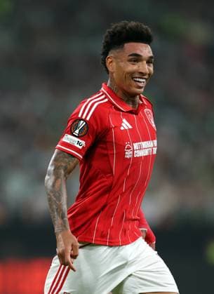Igor Jesus of Nottingham Forest celebrates scoring a goal to make it 1-2 Real Betis v Nottingham Forest, UEFA Europa League, Football, Villamarin Stadium, Seville, Spain - 24 Sep 2025Seville Villamarin Stadium Spain EDITORIAL USE ONLY No use with unauthorised audio, video, data, fixture lists, club league logos or live services. Online in-match use limited to 120 images, no video emulation. No use in betting, games or single club league player publications.  Copyright: xAntonioxPozo Shutterstockx 15498594t
