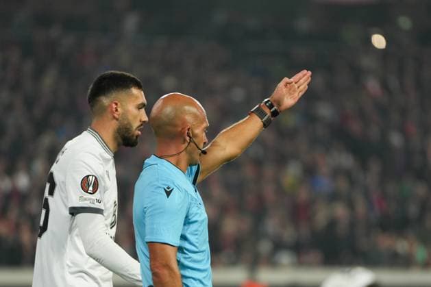 UEFA Europa League SC Freiburg vs FC Basel, 24 09 2025 Luis Miguel Branco Godinho Referee UEFA Europa League SC Freiburg vs FC Basel, Europa Park Stadium, 24 09 2025 Copyright: xBEAUTIFULxSPORTS Boscox