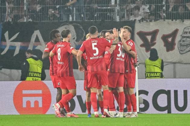 Patrick Osterhage SC Freiburg, 06 GER, SC Freiburg FC Basel, Football, Europa League, Matchday 1, 2025 2026 season, 24 09 2025 GER, SC Freiburg FC Basel, Football, Europa League, Matchday 1, 2025 2026 season, 24 09 2025 Freiburg Copyright: xEibner-Pressefoto ThomasxHessx EP_THS
