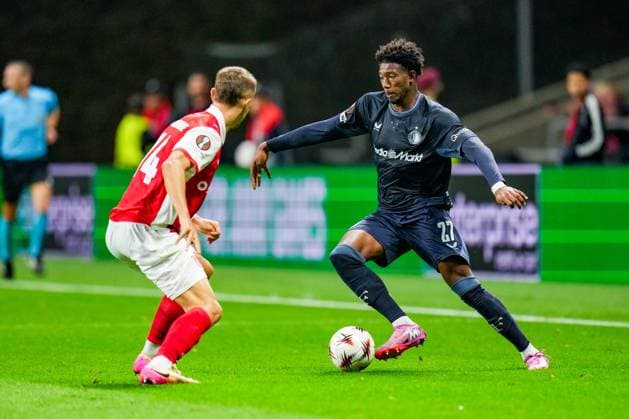 UEFA Europa League: S.C. Braga v Feyenoord Braga - Gaoussou Diarra of Feyenoord during the first match of the UEFA Europa League 2025 2026. The match is set between S.C. Braga and Feyenoord at Estadio Municipal de Braga on 24 September 2025 in Braga, Portugal. Copyright: xYannickxVerhoevenx