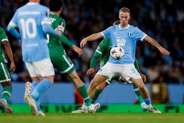 MALMÖ, SWEDEN 20250924 Malmös Daniel Gudjohnsen during Wednesdays Europa League football match between Malmö FF and PFK Ludogorets Razgrad at Eleda Stadion New Malmö Stadium MALMÖ SWEDEN x10600x  Copyright: xAndreasxHillergren TTx EUROPA LEAGUE MALMÖ-LUDOGORETS