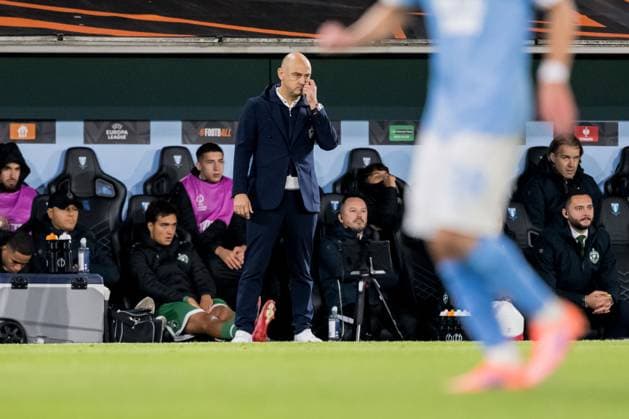 250924 Head coach Matheus Machado of Ludogorets during the UEFA Europa League football match between Malmö FF and Ludogorets on September 24, 2025 in Malmö Photo Petter Arvidson BILDBYRAN kod PA PA1085 fotboll football soccer fotball uefa europa league europa league malmö ff ludogorets bbeng bbauto  Copyright: PETTERxARVIDSON BB250924PA217