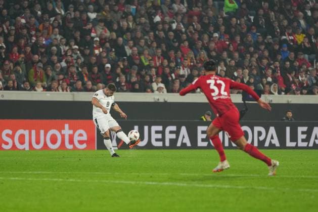 UEFA Europa League SC Freiburg vs FC Basel, 24 09 2025 Xherdan Shaqiri FC Basel, 10 on a free kick UEFA Europa League SC Freiburg vs FC Basel, Europa Park Stadion, 24 09 2025 Copyright: xBEAUTIFULxSPORTS Boscox