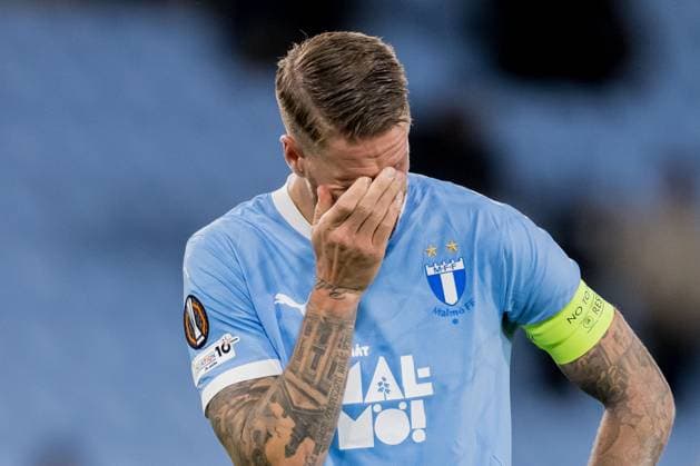 250924 Pontus Jansson of Malmö FF looks dejected during the UEFA Europa League football match between Malmö FF and Ludogorets on September 24, 2025 in Malmö Photo Petter Arvidson BILDBYRAN kod PA PA1085 fotboll football soccer fotball uefa europa league europa league malmö ff ludogorets bbeng bbauto depp  Copyright: PETTERxARVIDSON BB250924PA245