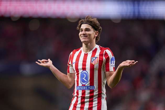 Julian Alvarez (Atletico de Madrid) celebrates after scoring his team?s third goal during the LaLiga EA Sports match between AtlÃ tico Madrid v Rayo Vallecano at Riyahd Air Metropolitano on September 24, 2025 in Madrid, Spain. (Photo by Manu Reino DeFodi Images) Julian Alvarez Atletico de Madrid celebrates after scoring his team?s third goal during the LaLiga EA Sports match between AtlÃ tico Madrid v Rayo Vallecano at Riyahd Air Metropolitano on September 24, 2025 in Madrid, Spain Photo by Manu Reino DeFodi Images