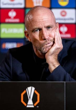 250924 Head coach Henrik Rydström of Malmö FF during the press conference after the UEFA Europa League football match between Malmö FF and Ludogorets on September 24, 2025 in Malmö Photo Petter Arvidson BILDBYRAN kod PA PA1085 fotboll football soccer fotball uefa europa league europa league malmö ff ludogorets bbeng  Copyright: PETTERxARVIDSON BB250924PA266