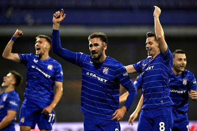 Croatia, Zagreb, 240925. Maksimir Stadium. UEFA Europa League 1st round match, GNK Dinamo - Fenerbahce SK. In the photo: Dinamo celebration. Photo: Damir Krajac CROPIX Zagreb Croatia Copyright: xxDamirxKrajacx dinamo_fenerbahce50-240925